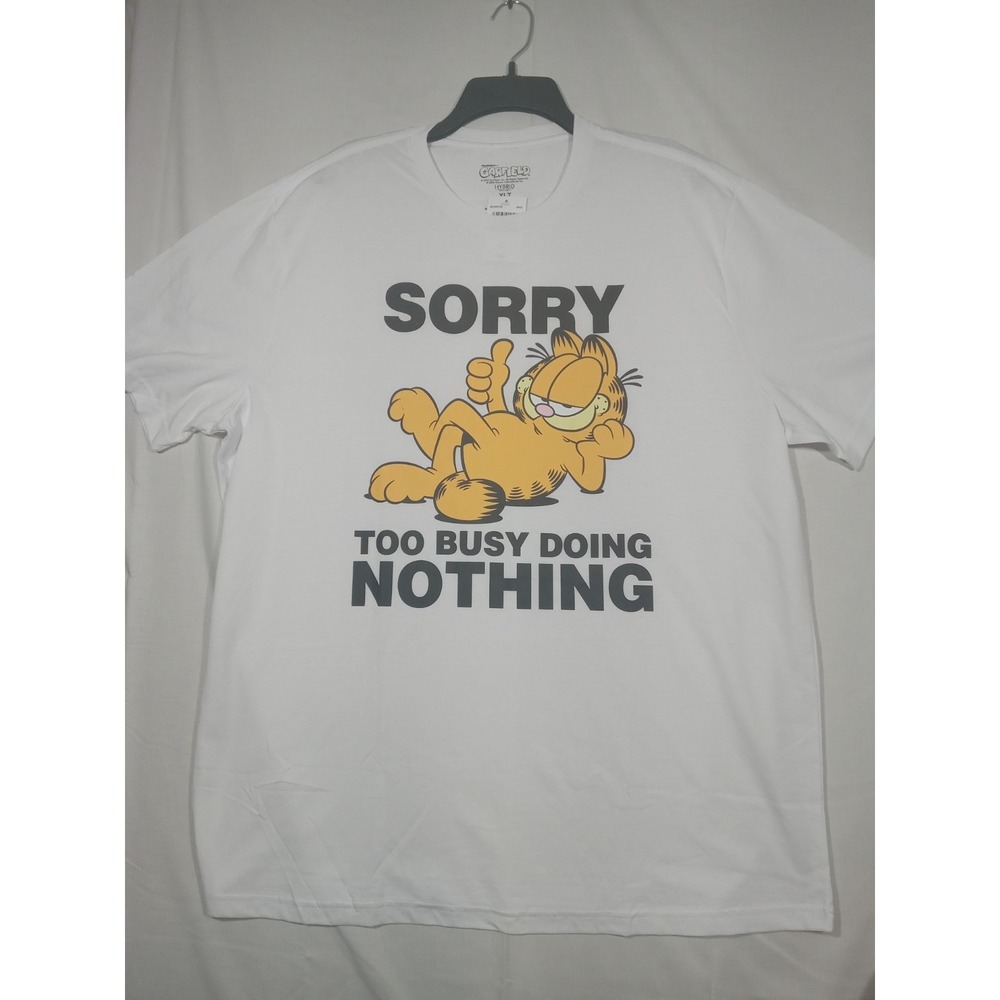 Garfield T-shirt Men XLT Sorry To Busy Doing Nothing